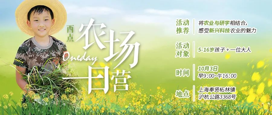 【上海本地亲子营】十一悠然农场一日营开始预定，228一大一小够玩一天！,亲子活动